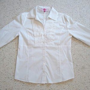 White Button-Up Blouse Size S